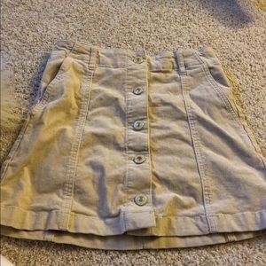 tan forever 21 corduroy skirt